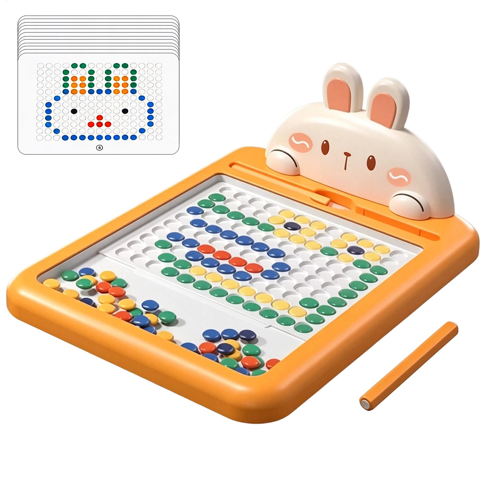 Board Game For Kids - 磁石ペンを使ったお絵かきボード。幼児向けの知育ゲーム。指の器用さや集中力を養うための磁石ビーズ付き。