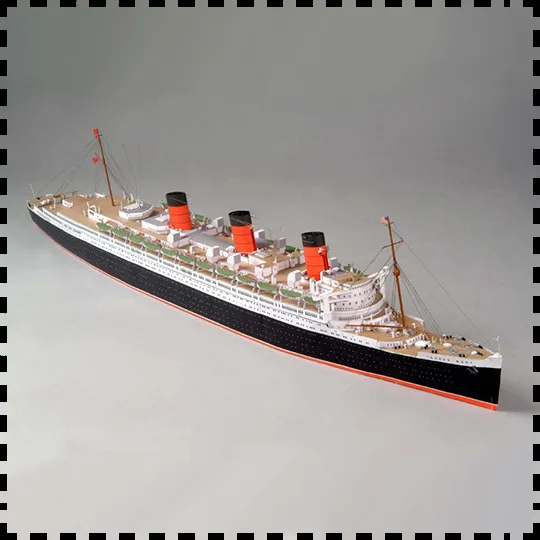 Board Game Empire - 英国のスチーマー紙モデルキット、ロイヤルメール、rms、クイーンメリー、オーシャンライナー、手作りのおもちゃのパズル、1:400スケール