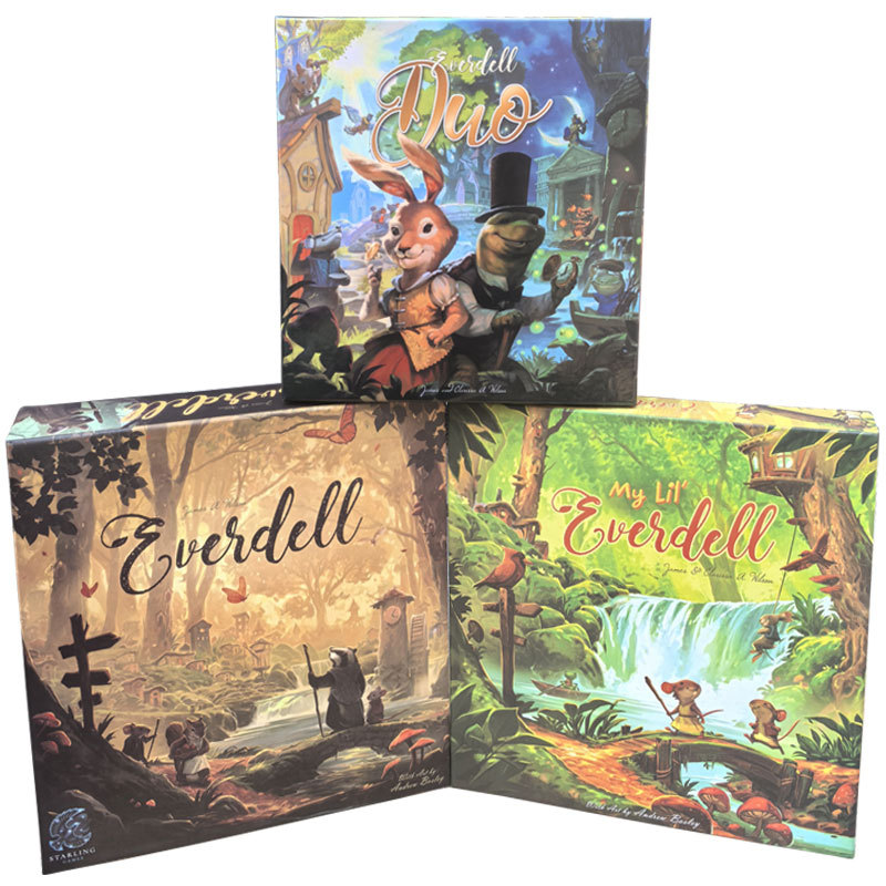 Board Game English For Kids - ファンタジーアニマルシティ ストラテジー ボードゲーム 英語版 カードゲーム ファミリーパーティー