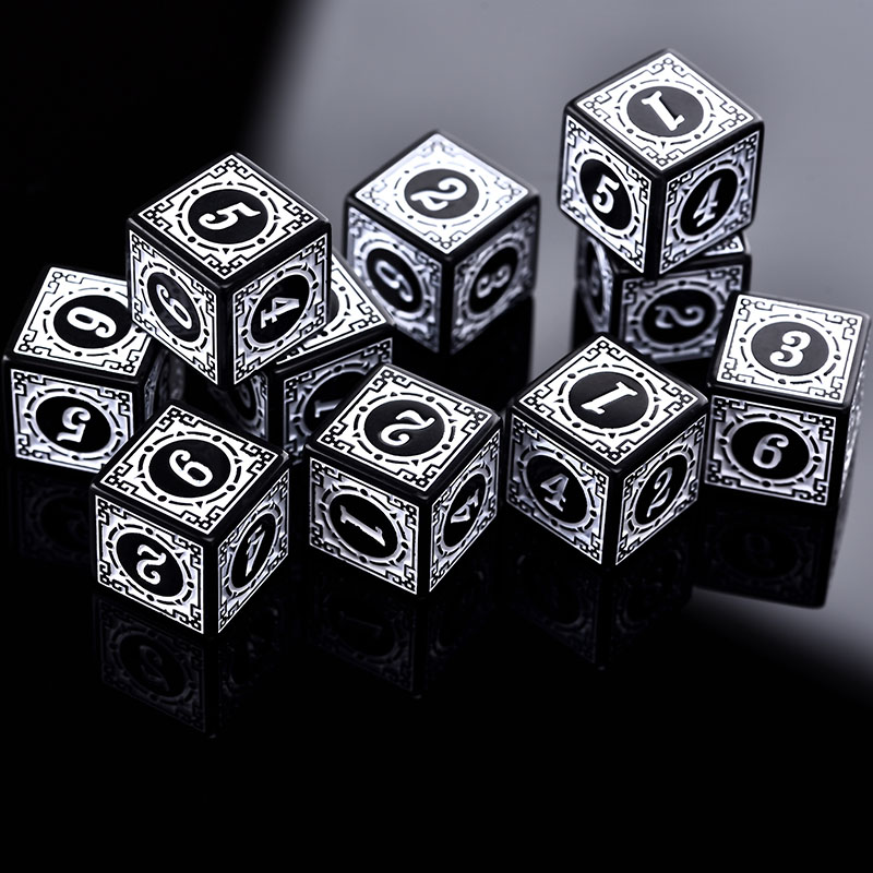 アクリルブラセット10ピース/セット,彫刻されたパターン,多 - Board Game Dungeons And Dragons のレビューと価格