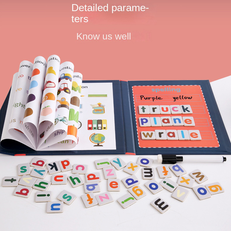 1pc 磁気アルファベットスペル単語パズルゲーム子供のための - Board Game English For Kids のレビューと価格