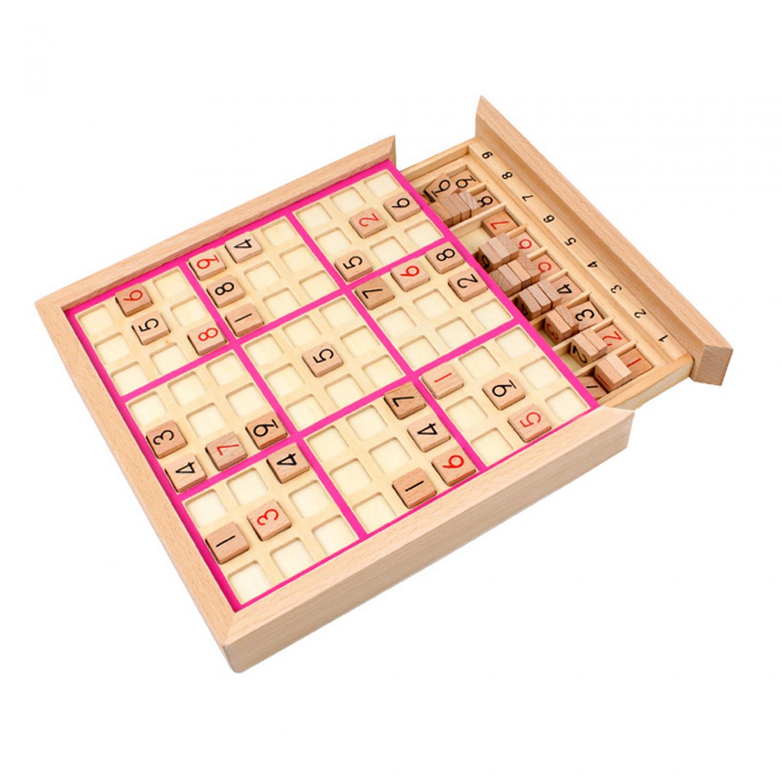 数独ボードゲーム。木製の知育玩具で、英語の説明書が付属。集中 - Board Game English For Kids のレビューと価格