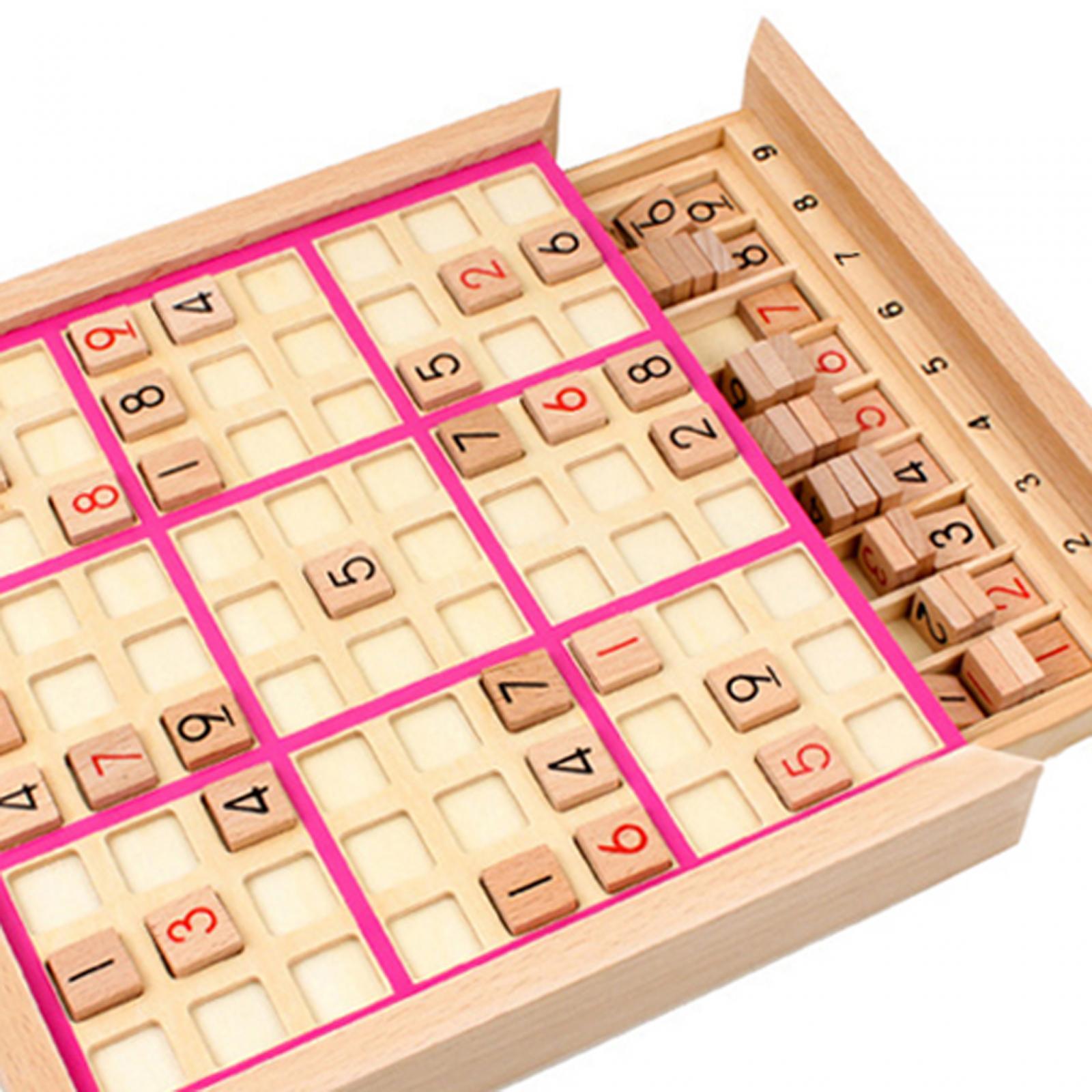 数独ボードゲーム。木製の知育玩具で、英語の説明書が付属。集中 - Board Game English For Kids のレビューと価格