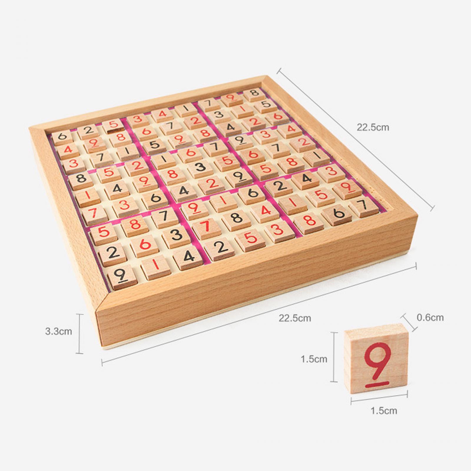 木製の数独ゲームボードと英語版の説明書がセットになった、子供 - Board Game English For Kids のレビューと価格