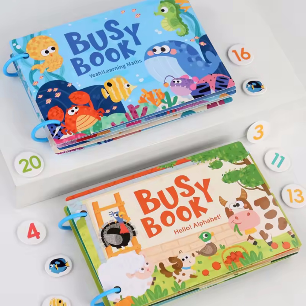 ビジーブックステッカー クワイエットブック 子供向け モンテ - Board Game English For Kids のレビューと価格
