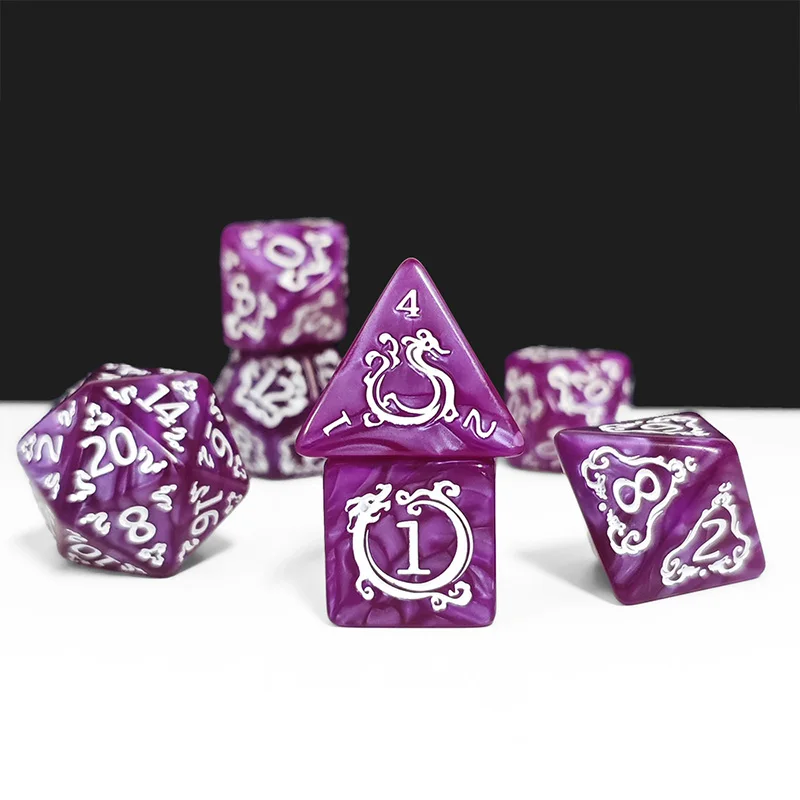 7個セット DND ダイス ドラゴン柄 多面体ダイス ダンジ - Board Game Dungeons And Dragons のレビューと価格