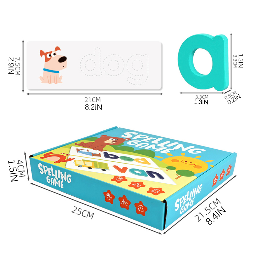 カラフルなアルファベット木製パズル子供インテリジェントマッチ - Board Game English For Kids のレビューと価格
