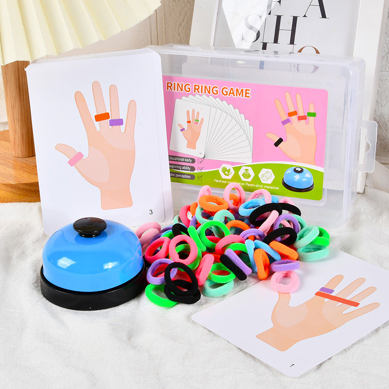 子供指リングボードゲームカラーマッチングおもちゃインタラクテ - Board Game For Kids のレビューと価格