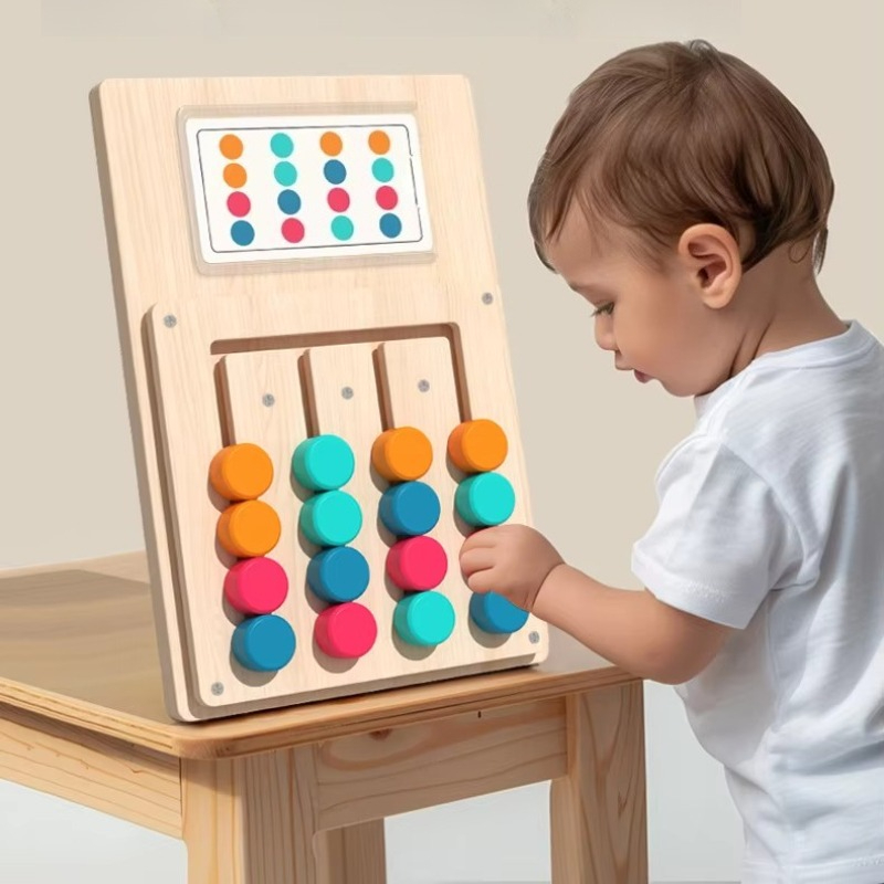 子供向けモンテッソーリ色形マッチング認知学習ボード 論理的思 - Board Game For Kids のレビューと価格
